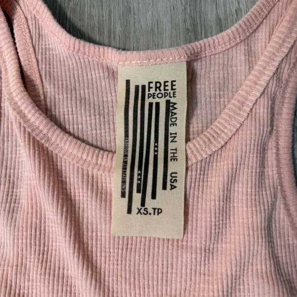 Free People Long Beach Ribbed Swing Tank Soft Pink Size XS - Oversized - Picture 6 of 8
